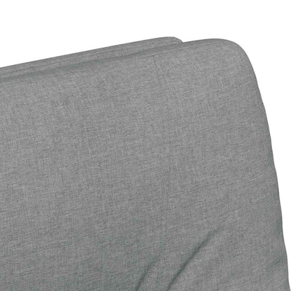 Eetstoelen met wielen 2 pcs Lichtgrijs 57 x 67 x 95 cm Stof