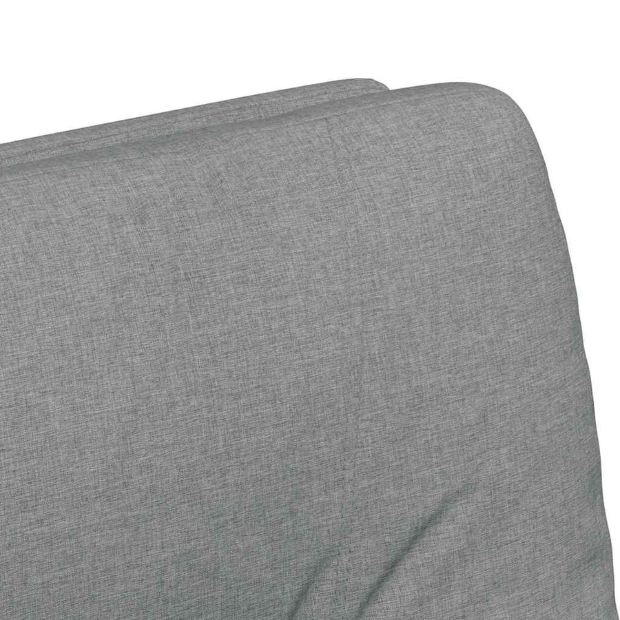 Eetstoelen met wielen 2 pcs Lichtgrijs 57 x 67 x 95 cm Stof