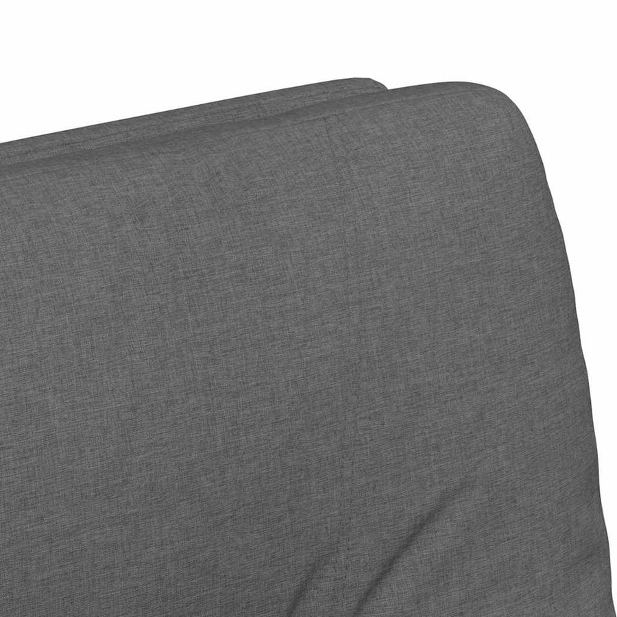 Eetstoelen met wielen 2 pcs Donkergrijs 57 x 67 x 95 cm Stof