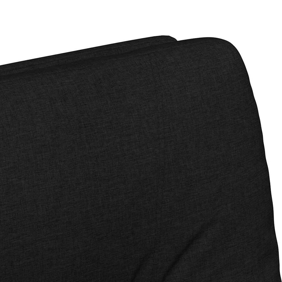 Eetstoelen met wielen 2 pcs Zwart 57 x 67 x 95 cm Stof