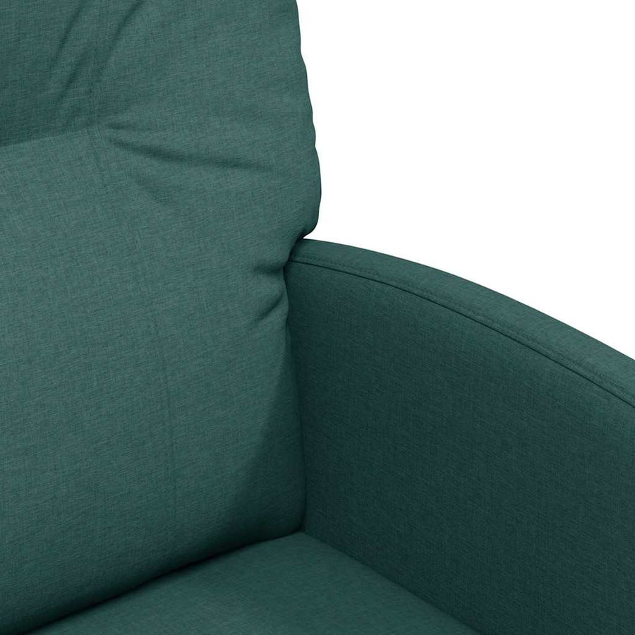 Eetstoelen met wielen 2 pcs Donkergroen 57 x 67 x 95 cm Stof