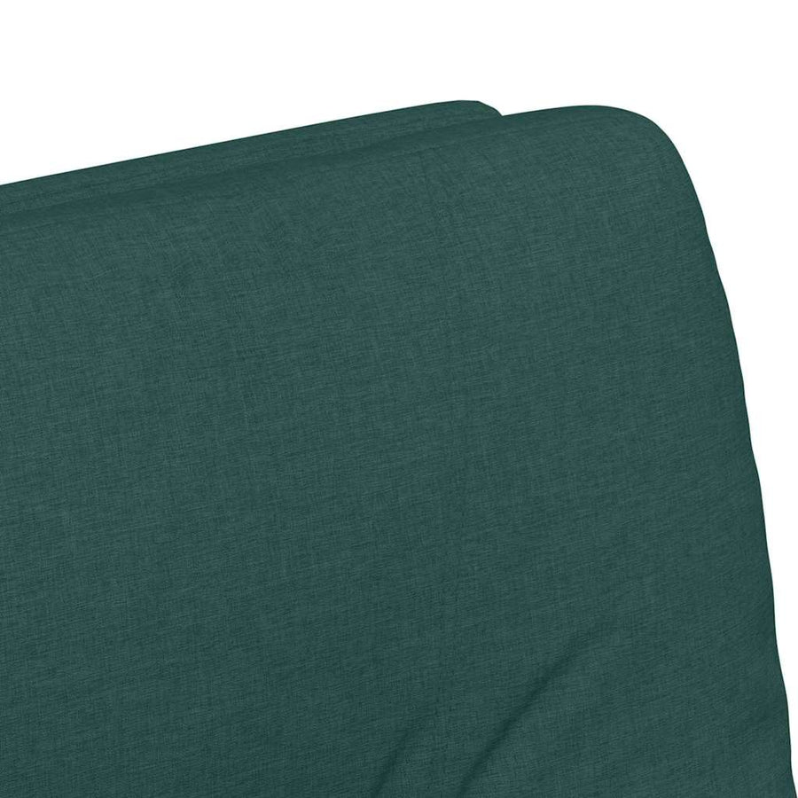 Eetstoelen met wielen 2 pcs Donkergroen 57 x 67 x 95 cm Stof