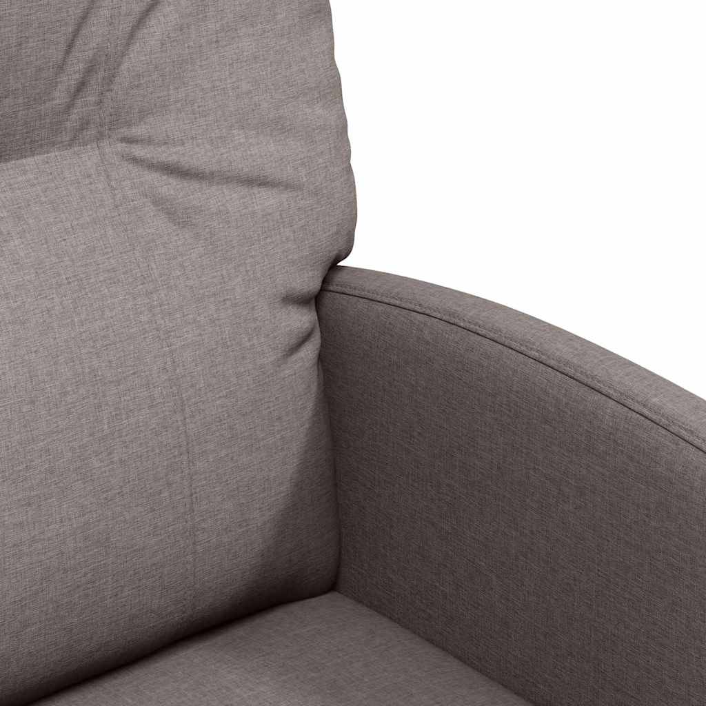 Eetstoelen met wielen 2 pcs Taupe 57 x 67 x 95 cm Stof