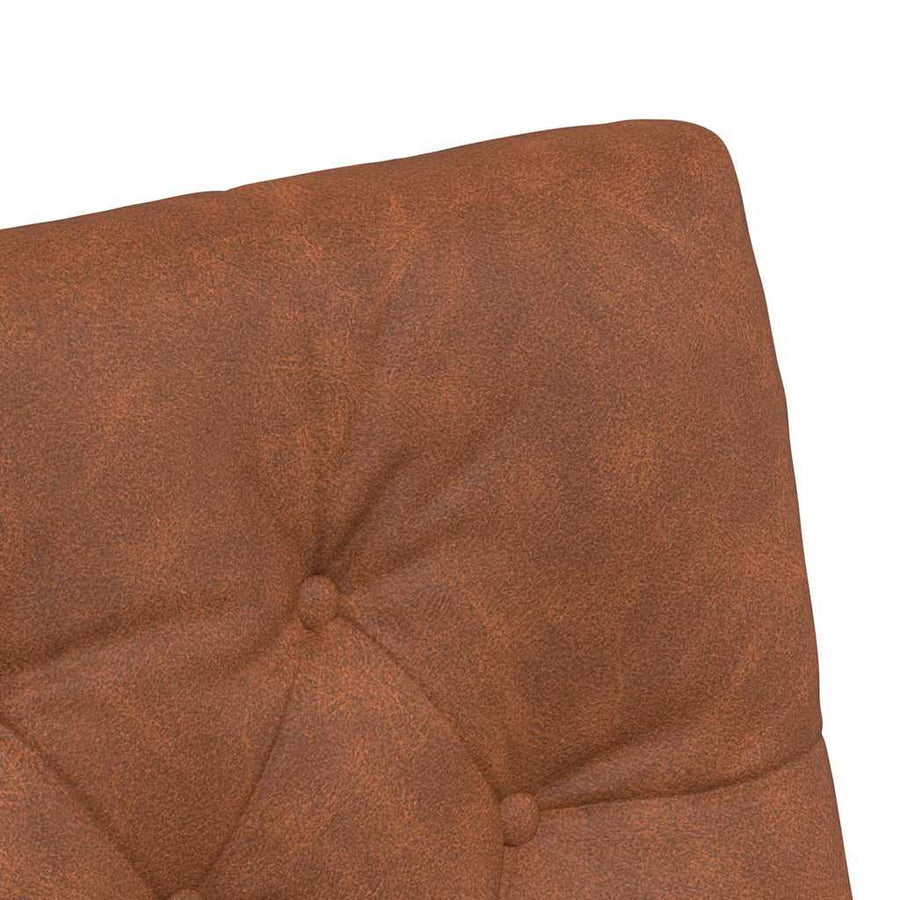 Eetstoelen met wielen 2 pcs Bruin 58 x 67 x 97 cm Kunstleer