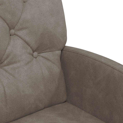 Eetstoelen met wielen 2 pcs Grijs 58 x 67 x 97 cm Kunstleer