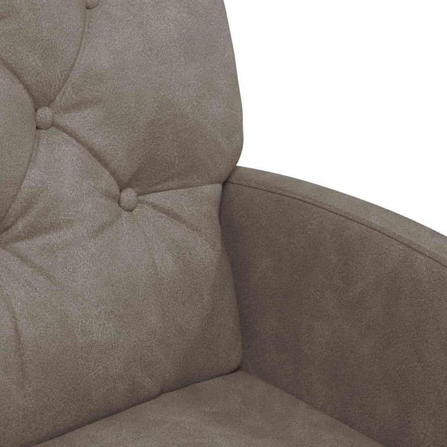 Eetstoelen met wielen 2 pcs Grijs 58 x 67 x 97 cm Kunstleer