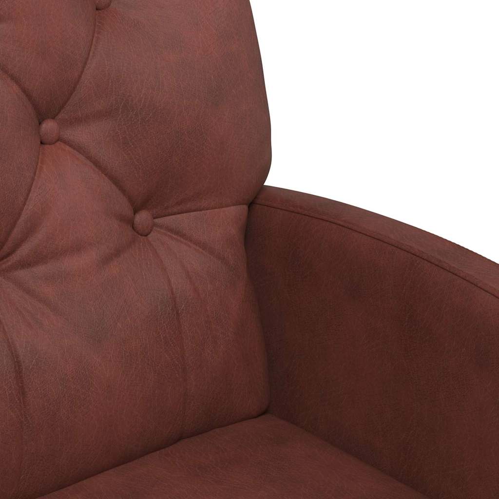 Eetstoelen 2 pcs Glanzend bruin 58 x 67 x 97 cm Kunstleer