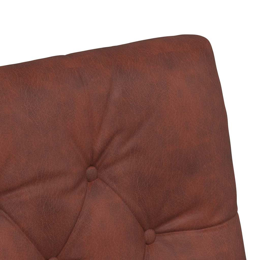 Eetstoelen 2 pcs Glanzend bruin 58 x 67 x 97 cm Kunstleer
