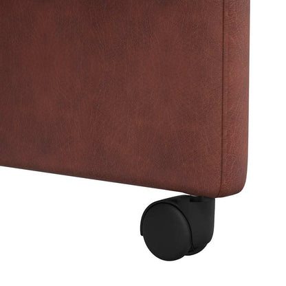Eetstoelen 2 pcs Glanzend bruin 58 x 67 x 97 cm Kunstleer