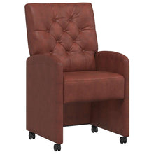 Eetstoelen 2 pcs Glanzend bruin 58 x 67 x 97 cm Kunstleer