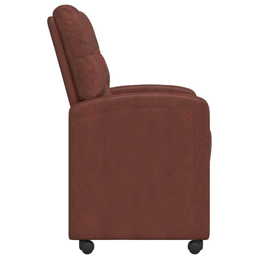 Eetstoelen 2 pcs Glanzend bruin 58 x 67 x 97 cm Kunstleer