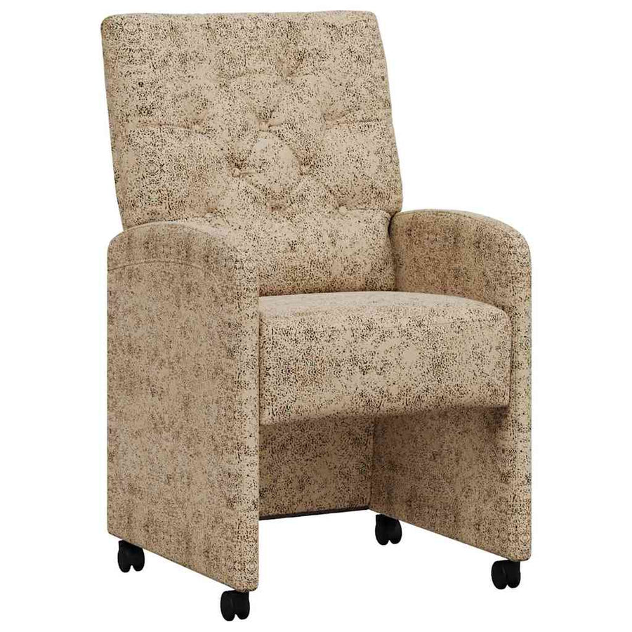 Eetstoelen 2 pcs Lichtgrijs 58 x 67 x 97 cm Faux suede leer