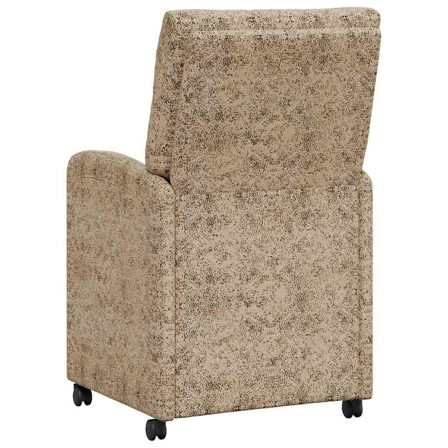 Eetstoelen 2 pcs Lichtgrijs 58 x 67 x 97 cm Faux suede leer