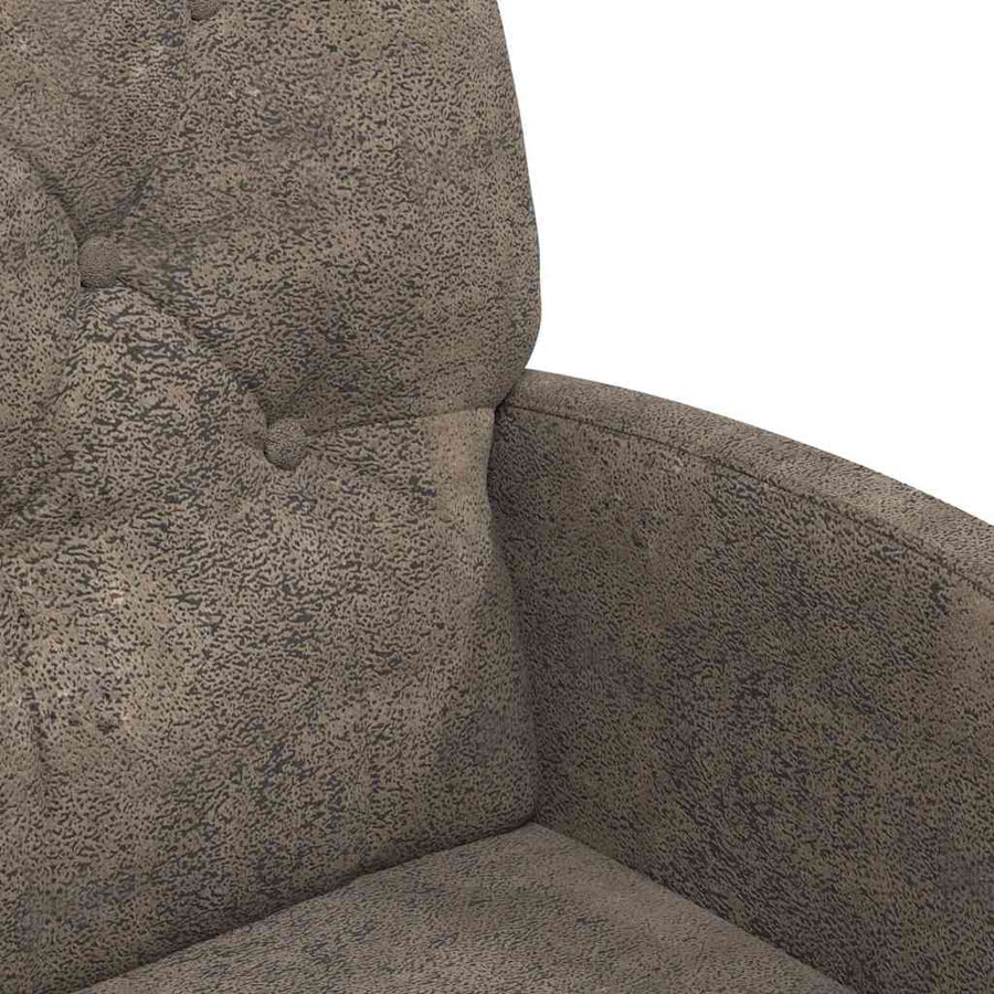 Eetstoelen 2 pcs Donkergrijs 58 x 67 x 97 cm Faux suede leer