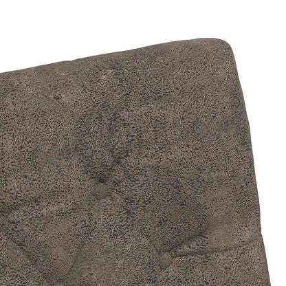 Eetstoelen 2 pcs Donkergrijs 58 x 67 x 97 cm Faux suede leer