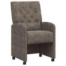 Eetstoelen 2 pcs Donkergrijs 58 x 67 x 97 cm Faux suede leer