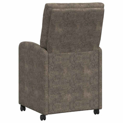 Eetstoelen 2 pcs Donkergrijs 58 x 67 x 97 cm Faux suede leer