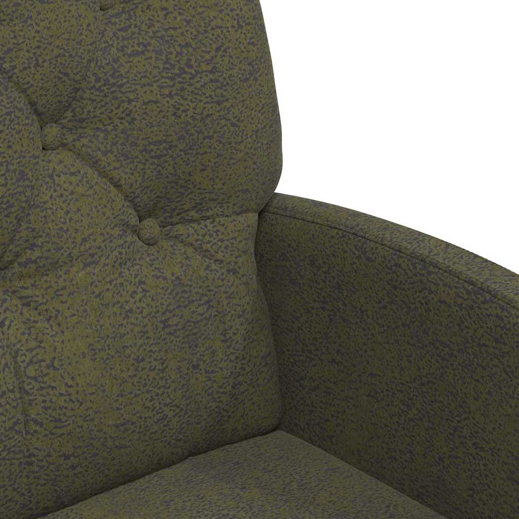 Eetstoelen 2 pcs Leger groen 58 x 67 x 97 cm Faux suede leer