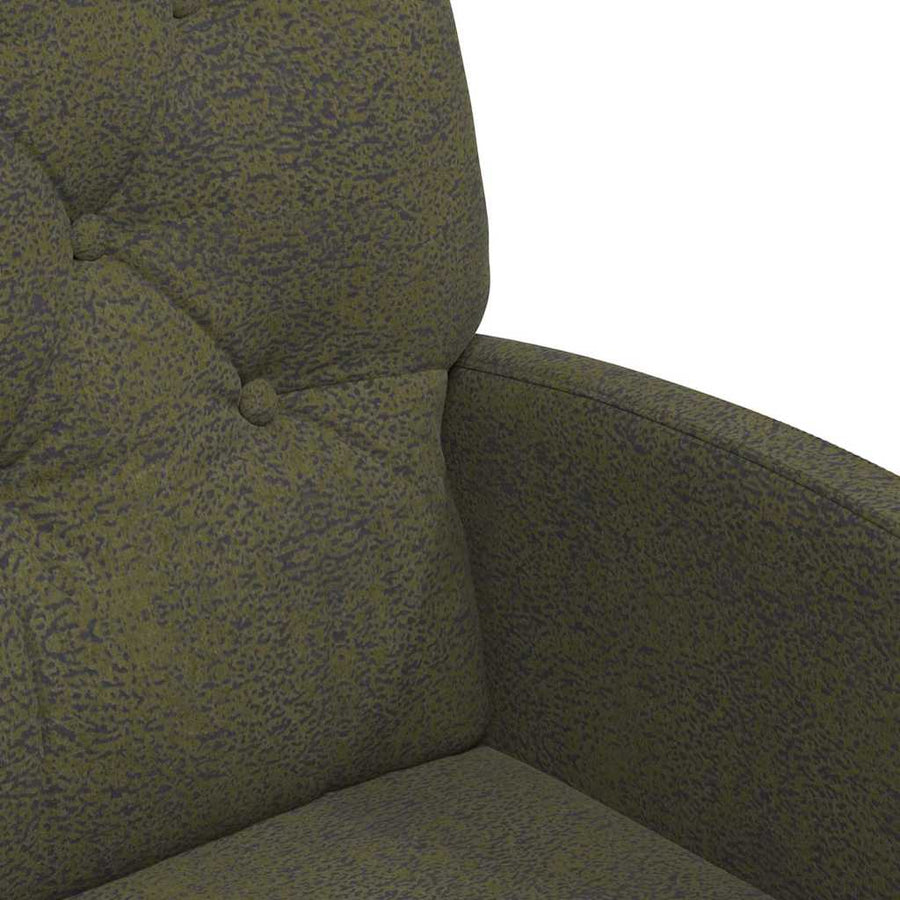 Eetstoelen 2 pcs Leger groen 58 x 67 x 97 cm Faux suede leer