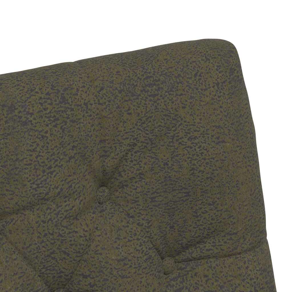 Eetstoelen 2 pcs Leger groen 58 x 67 x 97 cm Faux suede leer