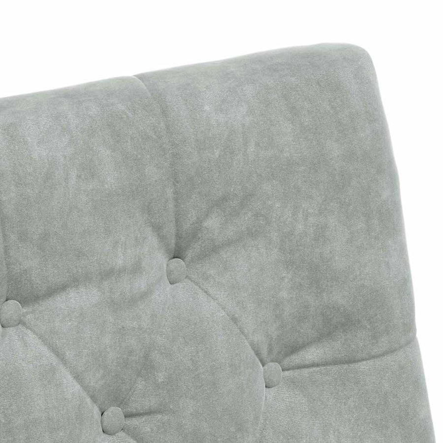 Eetstoelen met wielen 2 pcs Lichtgrijs 58 x 67 x 97 cm Fluweel