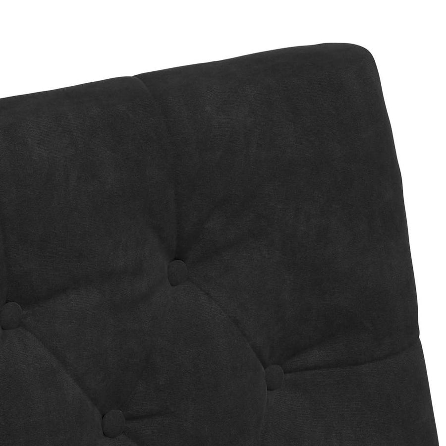 Eetstoelen met wielen 2 pcs Zwart 58 x 67 x 97 cm Fluweel