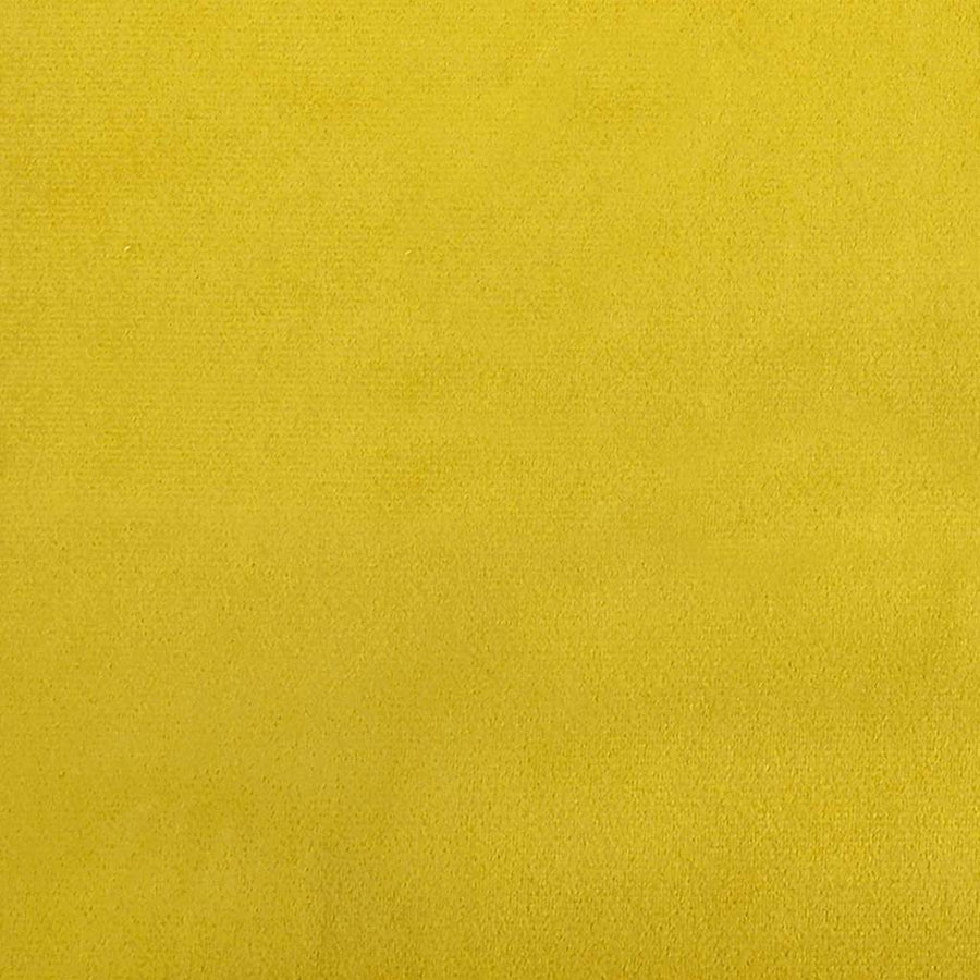Eetstoelen met wielen 2 pcs Geel 58 x 67 x 97 cm Fluweel