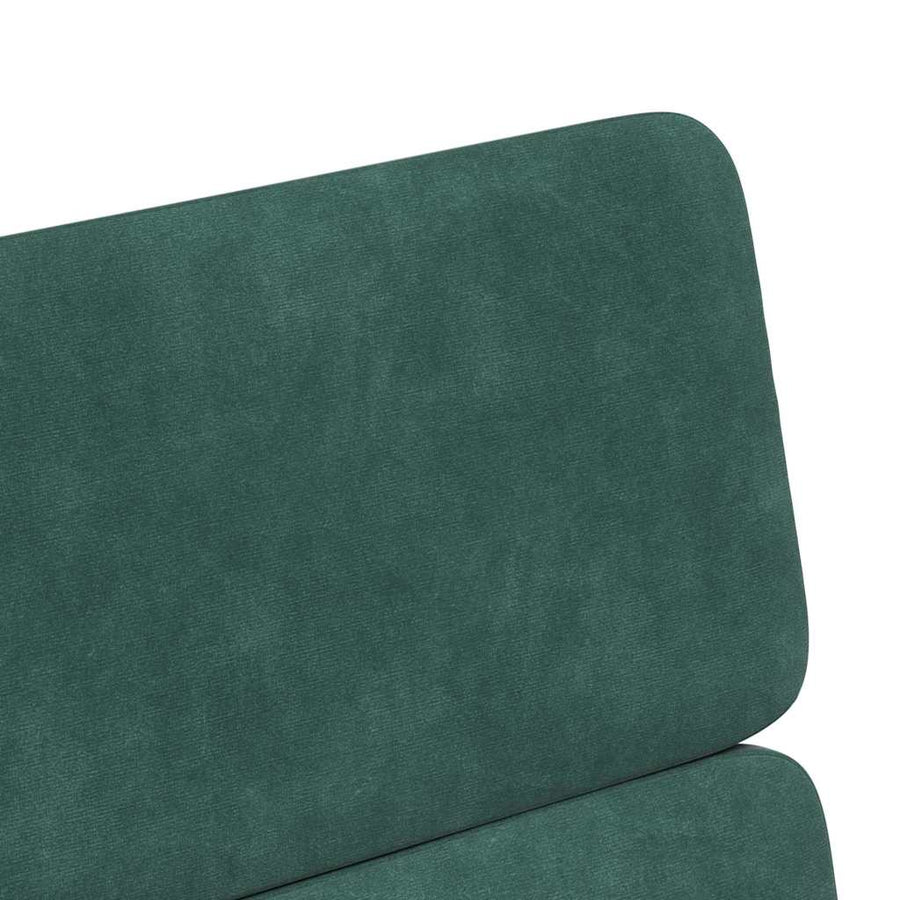 Eetstoelen met wielen 2 pcs Donkergroen 58 x 65 x 98 cm Fluweel