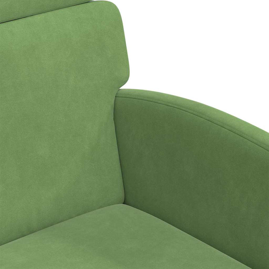Eetstoelen met wielen 2 pcs Lichtgroen 58 x 65 x 98 cm Fluweel