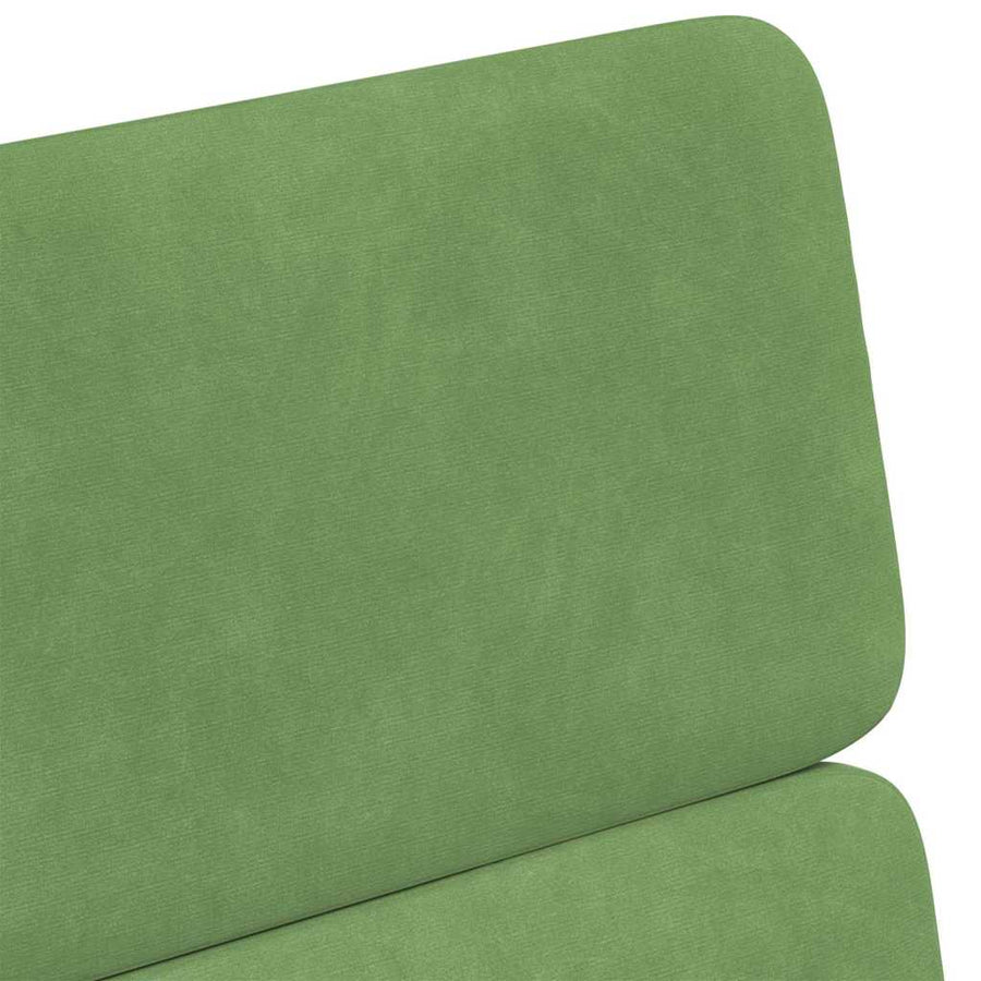Eetstoelen met wielen 2 pcs Lichtgroen 58 x 65 x 98 cm Fluweel