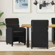 Eetkamerstoelen 2 stuks zwart 58x65x98 cm