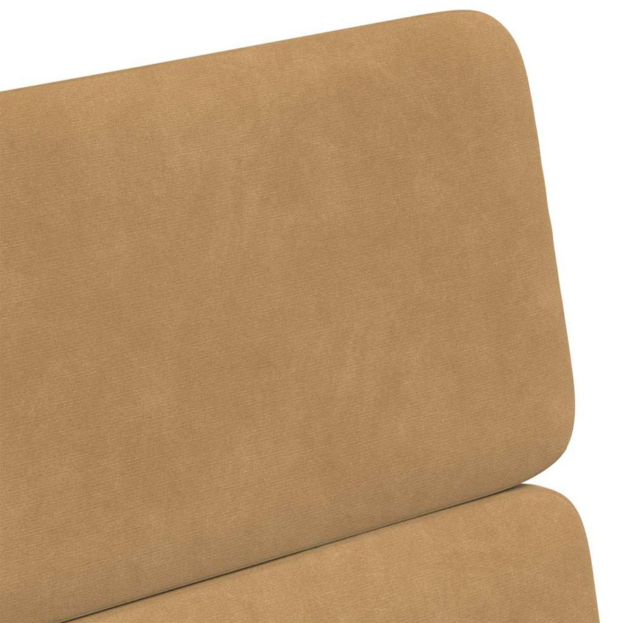Eetstoelen met wielen 2 pcs Bruin 58 x 65 x 98 cm Fluweel