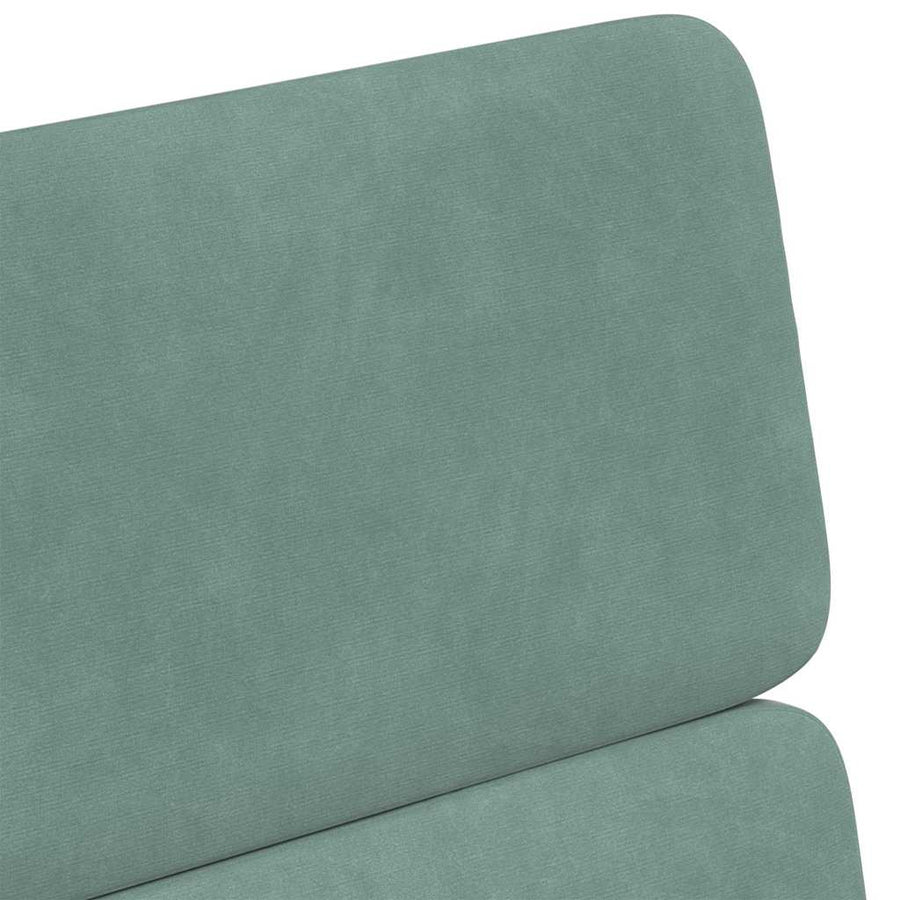 Eetstoelen met wielen 2 pcs Zeegroen 58 x 65 x 98 cm Fluweel