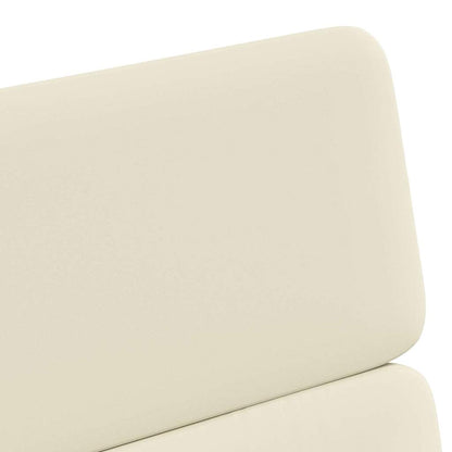 Eetstoelen met wielen 2 pcs Crème 58 x 65 x 98 cm Kunstleer