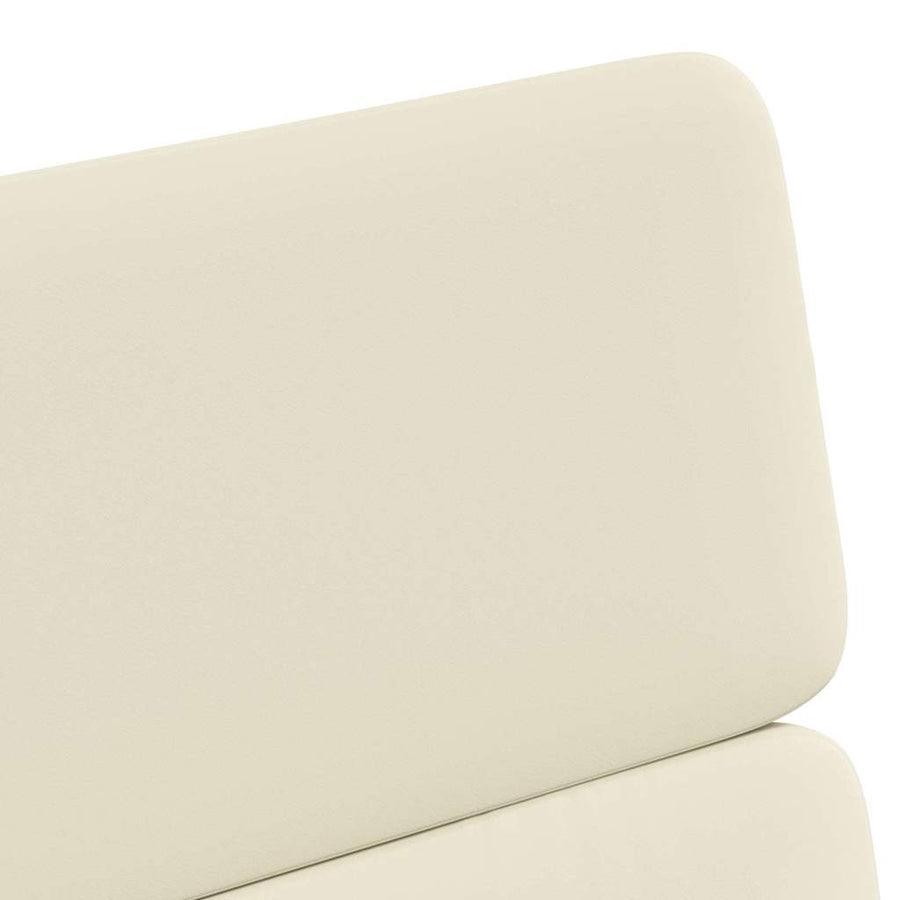 Eetstoelen met wielen 2 pcs Crème 58 x 65 x 98 cm Kunstleer