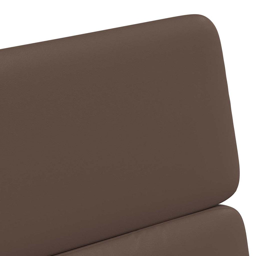 Eetstoelen met wielen 2 pcs Bruin 58 x 65 x 98 cm Kunstleer
