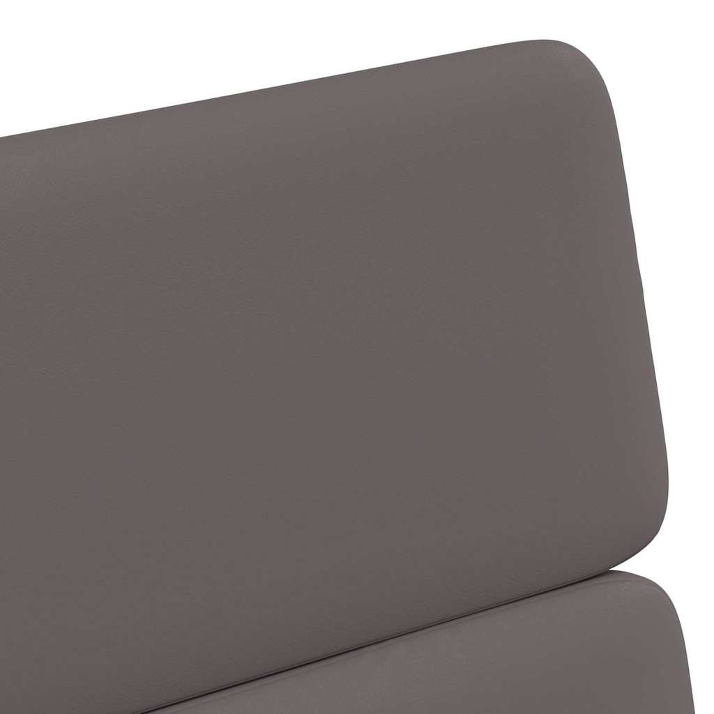 Eetstoelen met wielen 2 pcs Grijs 58 x 65 x 98 cm Kunstleer