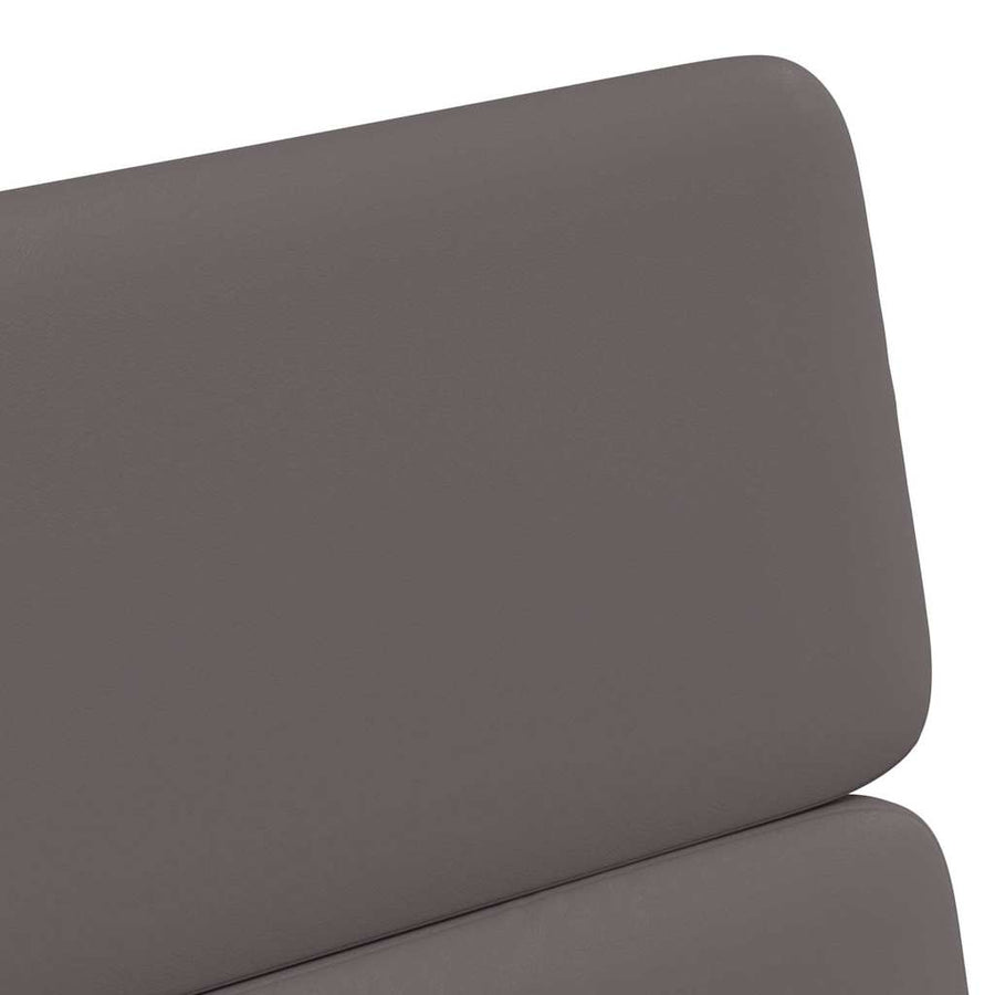 Eetstoelen met wielen 2 pcs Grijs 58 x 65 x 98 cm Kunstleer
