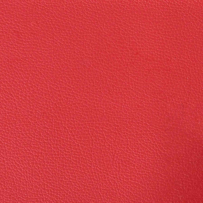 Eetstoelen met wielen 2 pcs Rood 58 x 65 x 98 cm Kunstleer