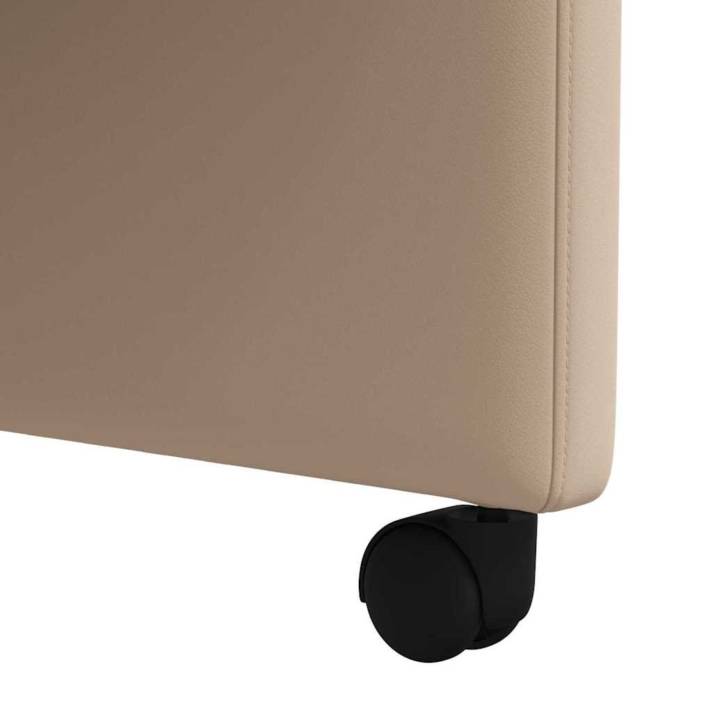 Eetstoelen 2 pcs Cappuccino 58 x 65 x 98 cm Kunstleer