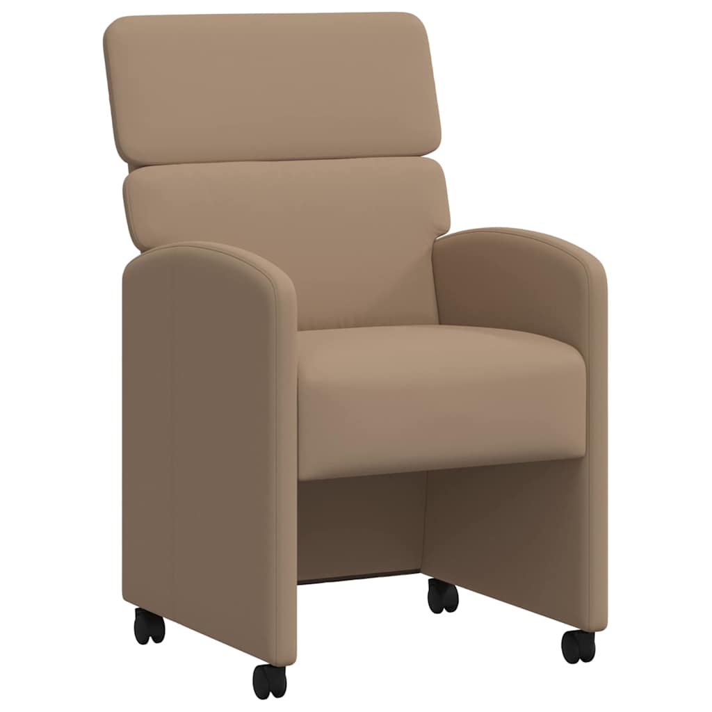 Eetstoelen 2 pcs Cappuccino 58 x 65 x 98 cm Kunstleer
