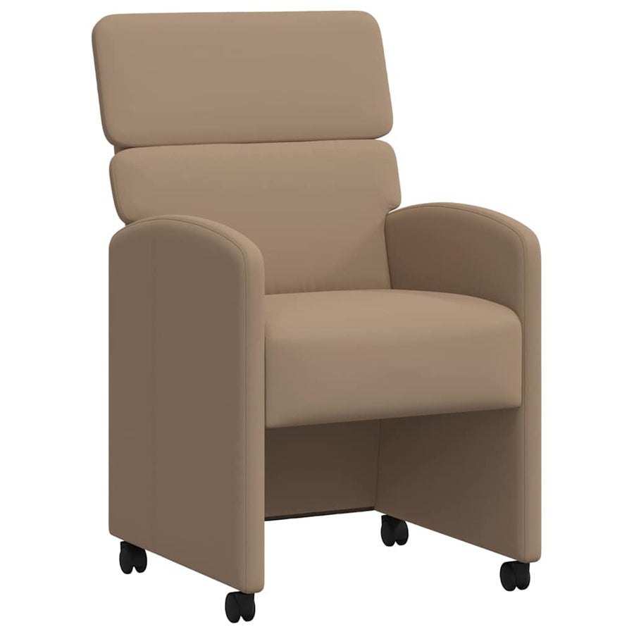Eetstoelen 2 pcs Cappuccino 58 x 65 x 98 cm Kunstleer