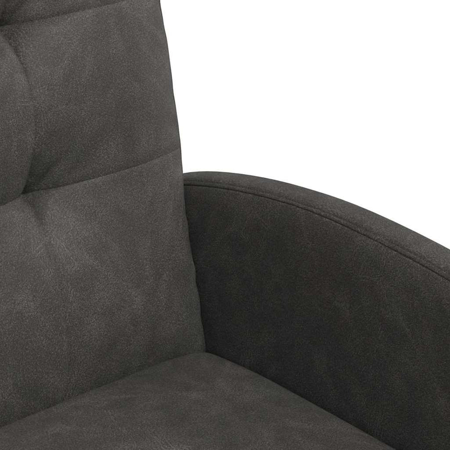 Eetstoelen met wielen 2 pcs Zwart 57 x 67 x 98 cm Kunstleer