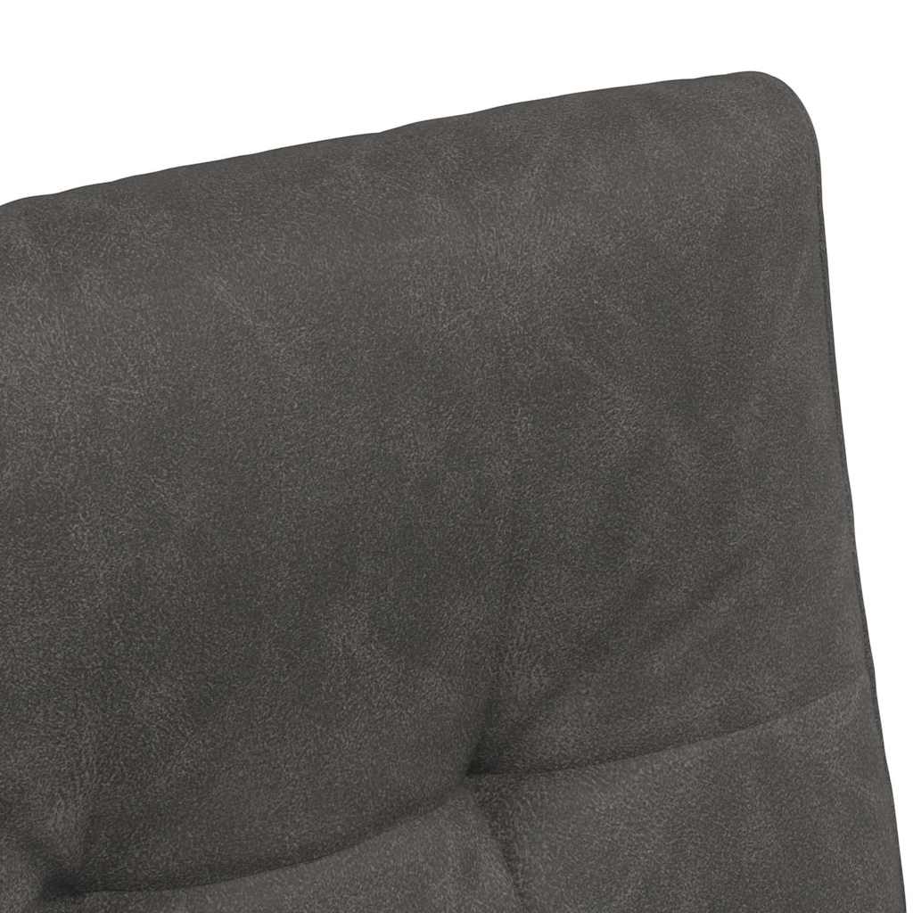 Eetstoelen met wielen 2 pcs Zwart 57 x 67 x 98 cm Kunstleer