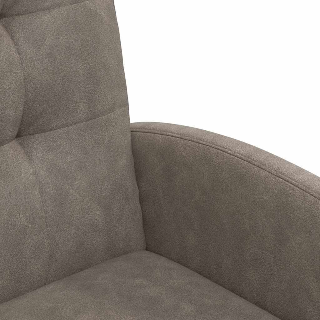 Eetstoelen met wielen 2 pcs Grijs 57 x 67 x 98 cm Kunstleer