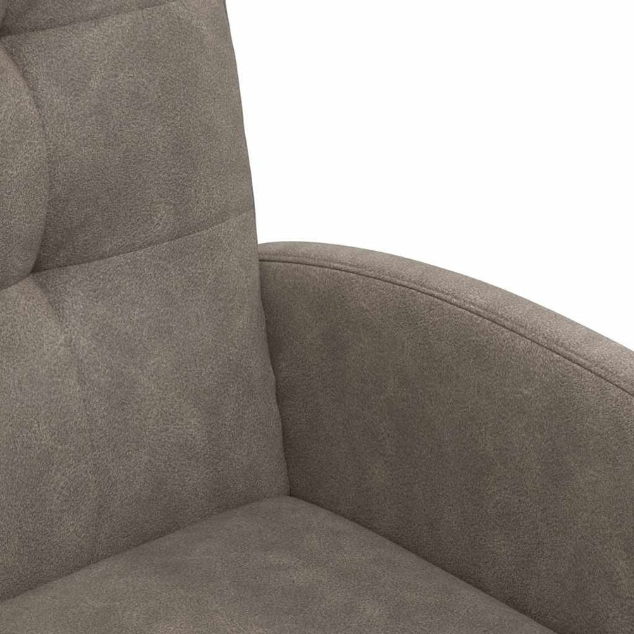 Eetstoelen met wielen 2 pcs Grijs 57 x 67 x 98 cm Kunstleer