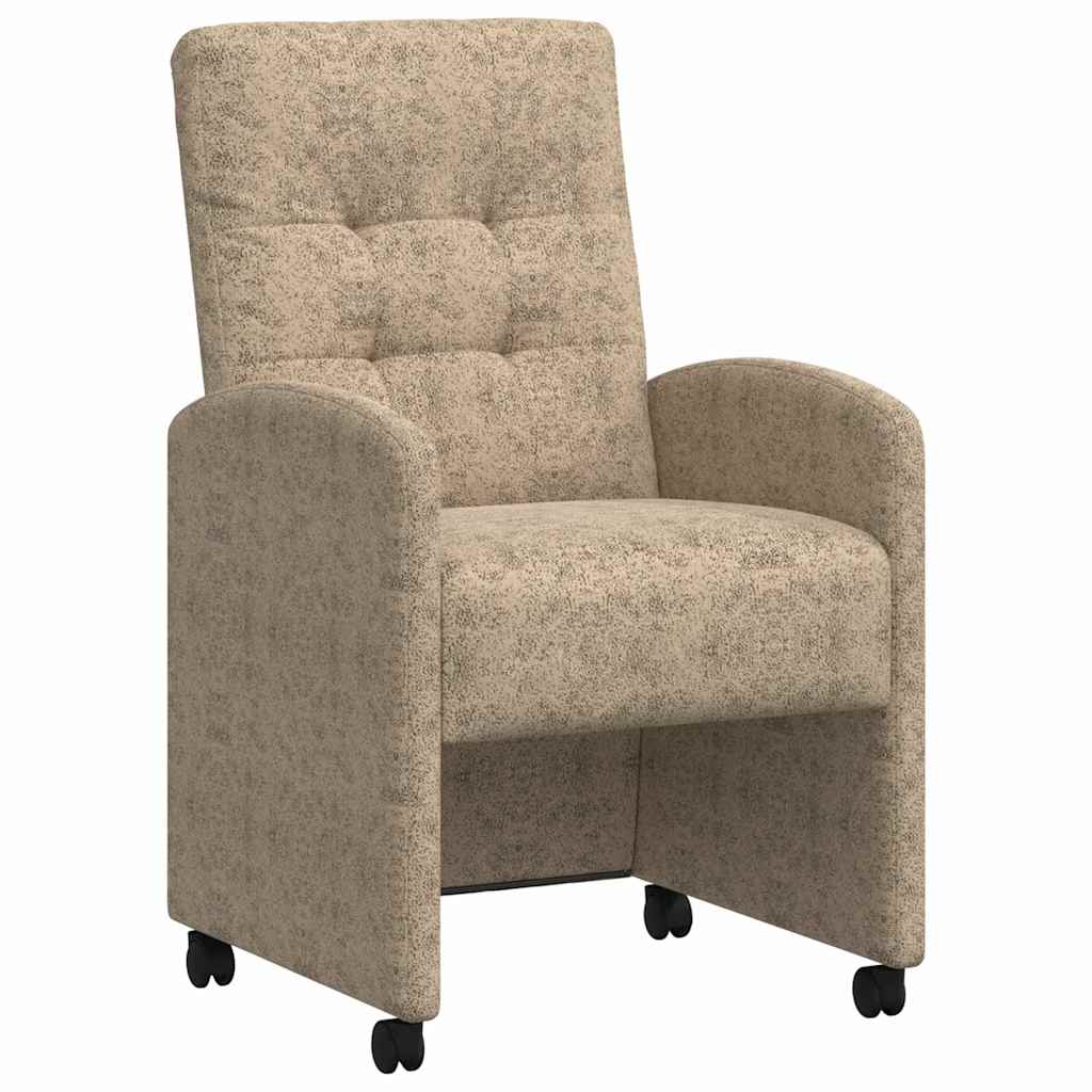 Eetstoelen 2 pcs Lichtgrijs 57 x 67 x 98 cm Faux suede leer