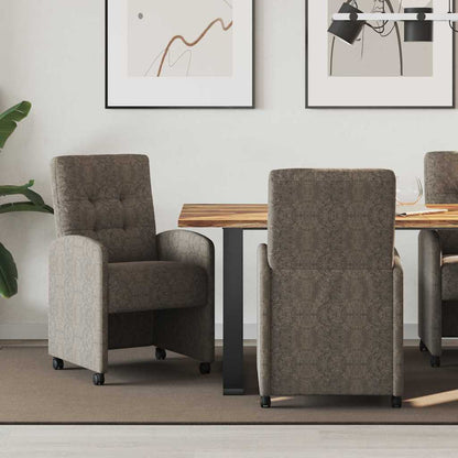 Eetstoelen 2 pcs Donkergrijs 57 x 67 x 98 cm Faux suede leer