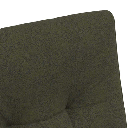 Eetstoelen 2 pcs Leger groen 57 x 67 x 98 cm Faux suede leer