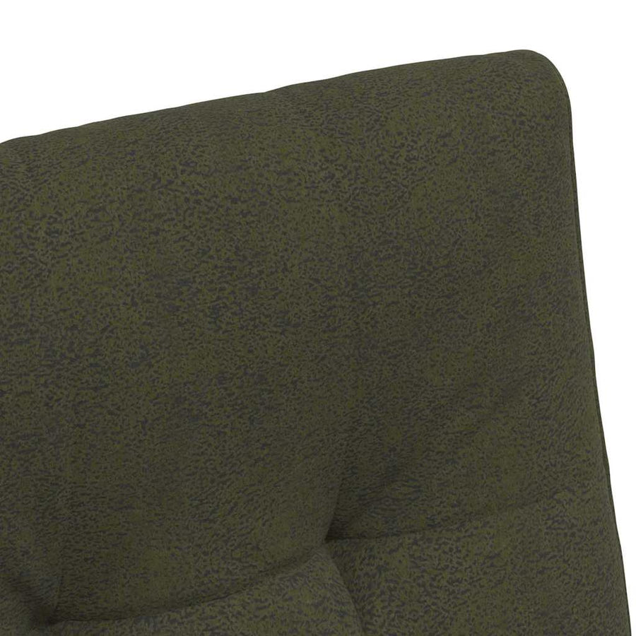 Eetstoelen 2 pcs Leger groen 57 x 67 x 98 cm Faux suede leer